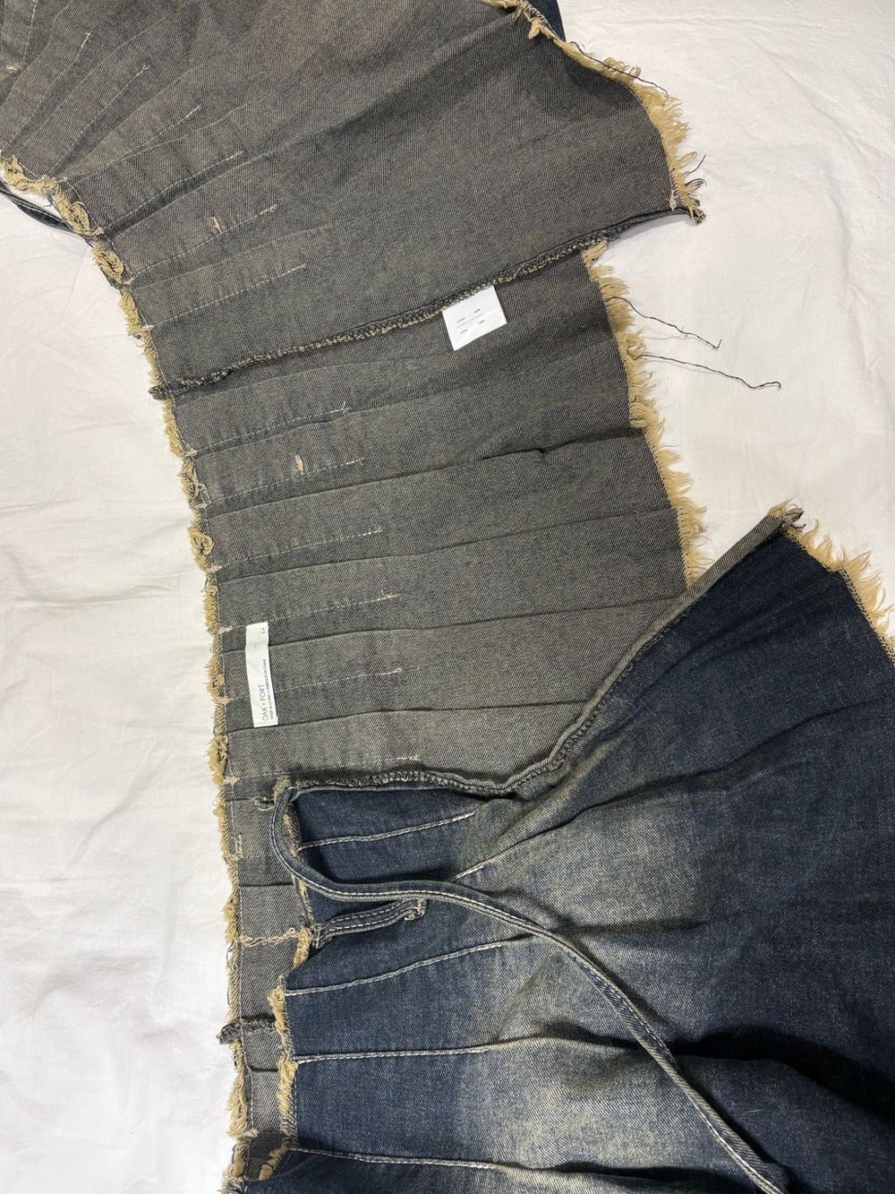 vintage wash pleated wrap skirt - Picture 4 of 6